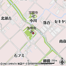 愛知県田原市野田町柳橋周辺の地図