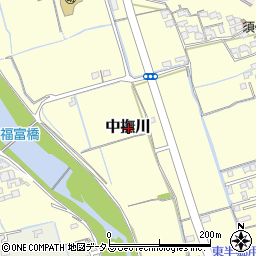 岡山県岡山市北区中撫川周辺の地図