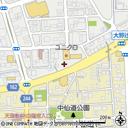 ユニクロ岡山中仙道店駐車場周辺の地図