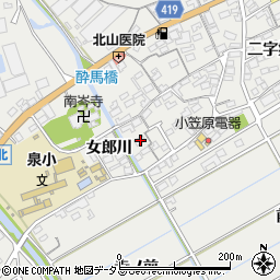 愛知県田原市江比間町三字郷中7周辺の地図