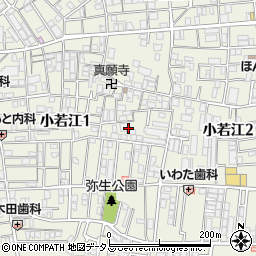 大阪府東大阪市小若江1丁目11周辺の地図