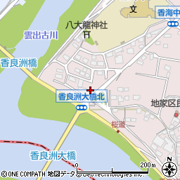 三重県津市香良洲町地家14-4周辺の地図