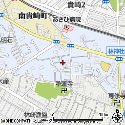 兵庫県明石市林崎町2丁目周辺の地図