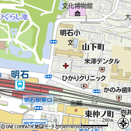 兵庫県明石市山下町13-23周辺の地図