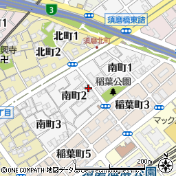 兵庫県神戸市須磨区南町周辺の地図