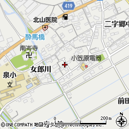 愛知県田原市江比間町三字郷中9周辺の地図