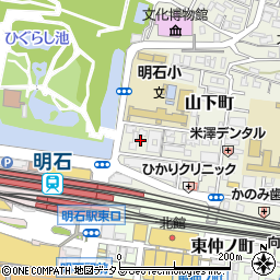 兵庫県明石市山下町13周辺の地図