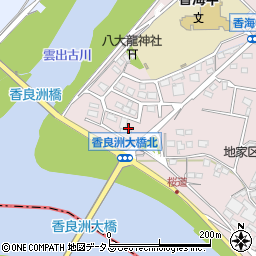 三重県津市香良洲町地家14-1周辺の地図