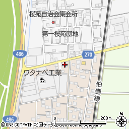 岡山県総社市清音上中島1周辺の地図