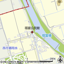 福富公民館周辺の地図