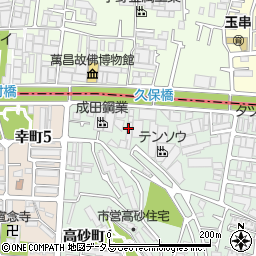 関西木材工業株式会社　東センター周辺の地図