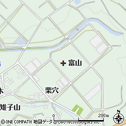 愛知県田原市六連町富山周辺の地図