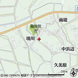 愛知県田原市六連町境川周辺の地図