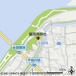豊原角神社周辺の地図