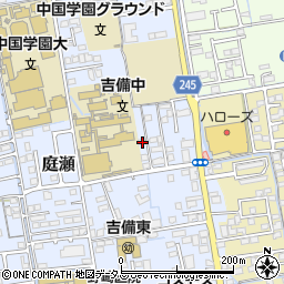 岡山県岡山市北区庭瀬168周辺の地図