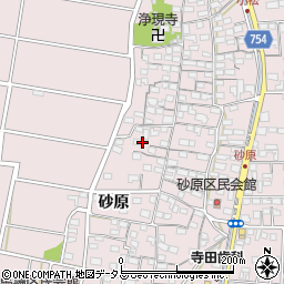 三重県津市香良洲町（砂原）周辺の地図