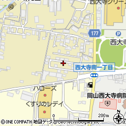 岡山県岡山市東区西大寺中野6周辺の地図