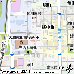 奈良県大和郡山市堺町周辺の地図