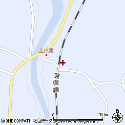 広島県安芸高田市甲田町上小原254周辺の地図