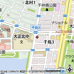 トイレつまり解決・水の生活救急車　大阪市大正区エリア専用ダイヤル周辺の地図