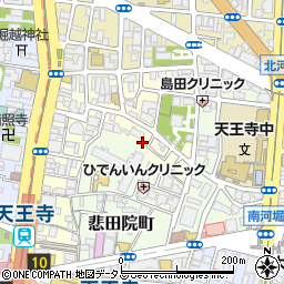 大阪府大阪市天王寺区堀越町4周辺の地図
