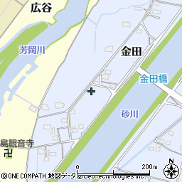 岡山県岡山市東区金田127周辺の地図