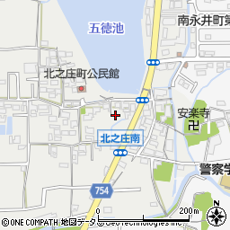 奈良県奈良市北之庄町401-1周辺の地図