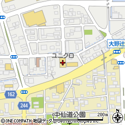 ユニクロ岡山中仙道店周辺の地図