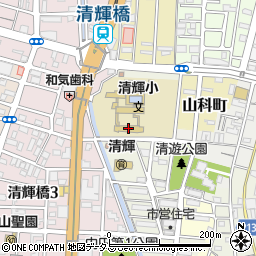 岡山市立清輝小学校周辺の地図