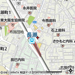 ＪＡ大阪中河内長瀬駅前周辺の地図