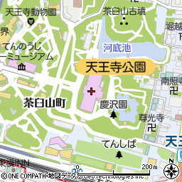 大阪市立美術館周辺の地図