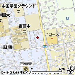 岡山県岡山市北区庭瀬164周辺の地図