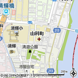 岡山県岡山市北区山科町47周辺の地図