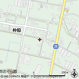 愛知県田原市大久保町仲原周辺の地図