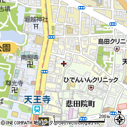 大阪府大阪市天王寺区堀越町9周辺の地図