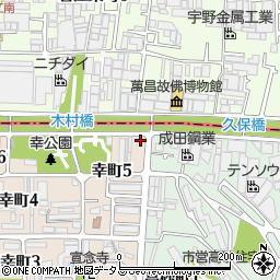 ファミリーマート八尾幸町五丁目店周辺の地図