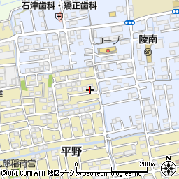 岡山県岡山市北区平野740-17周辺の地図