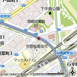 阪高ファインパーク松風駐車場周辺の地図