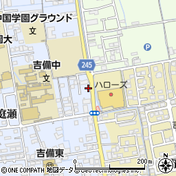 岡山県岡山市北区庭瀬162周辺の地図