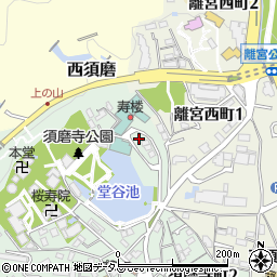 須磨温泉周辺の地図