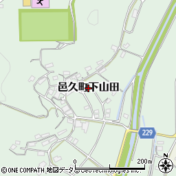 岡山県瀬戸内市邑久町下山田周辺の地図