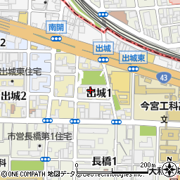 阪神装路周辺の地図