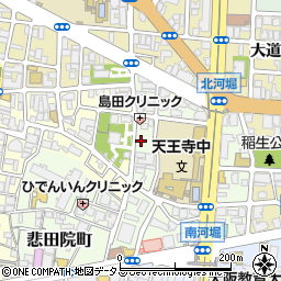 ｇ天王寺周辺の地図