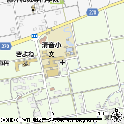 岡山県総社市清音軽部673周辺の地図