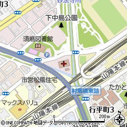 神戸市消防局須磨消防署周辺の地図
