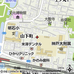 兵庫県明石市山下町2-31周辺の地図