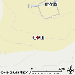 愛知県田原市宇津江町（七ツ山）周辺の地図