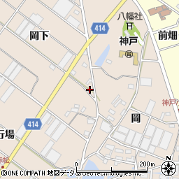愛知県田原市西神戸町岡下94周辺の地図