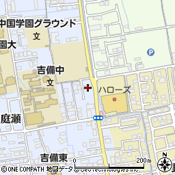 岡山県岡山市北区庭瀬161周辺の地図