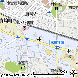 白清社クリーニング店周辺の地図